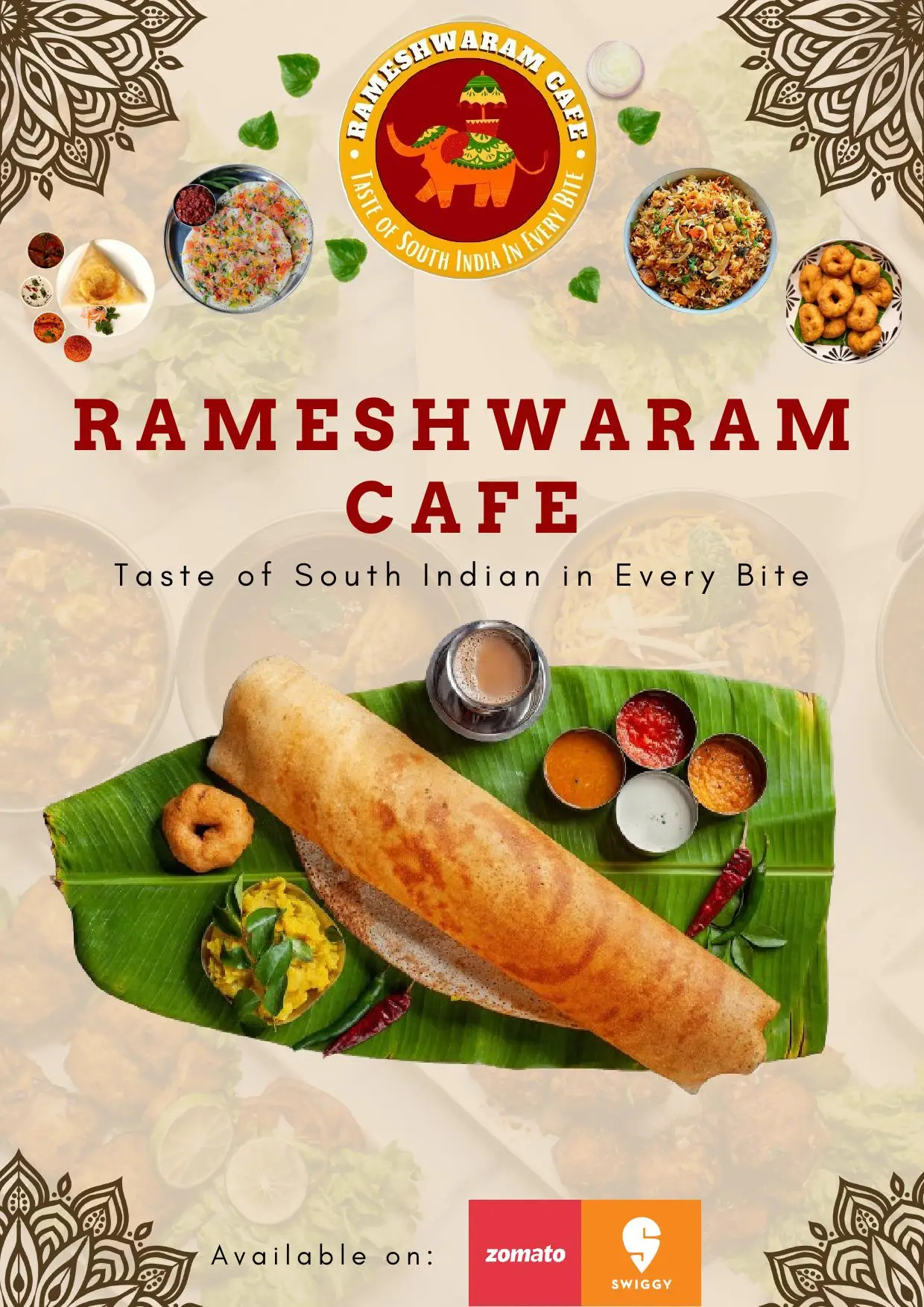 rameshwaram cafe menu cover pic